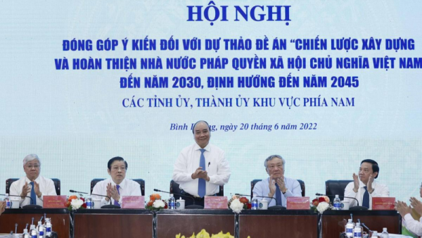 Xây dựng và hoàn thiện Nhà nước pháp quyền XHCN Việt Nam: Hướng tới một xã hội dân chủ, công bằng, công lý, hiện đại, nhân văn
