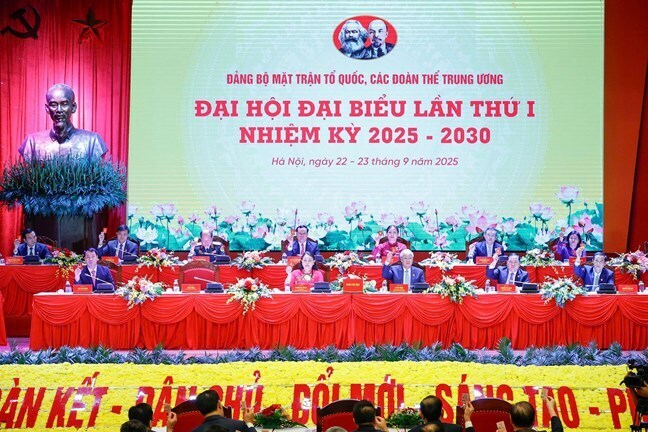 Gần 350 đại biểu tham dự Đại hội đại biểu Đảng bộ Mặt trận Tổ quốc, các đoàn thể Trung ương lần thứ I, nhiệm kỳ 2025-2030