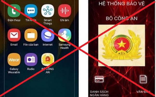 Cảnh báo người dùng điện thoại về phần mềm ứng dụng giả mạo “Bộ Công an”