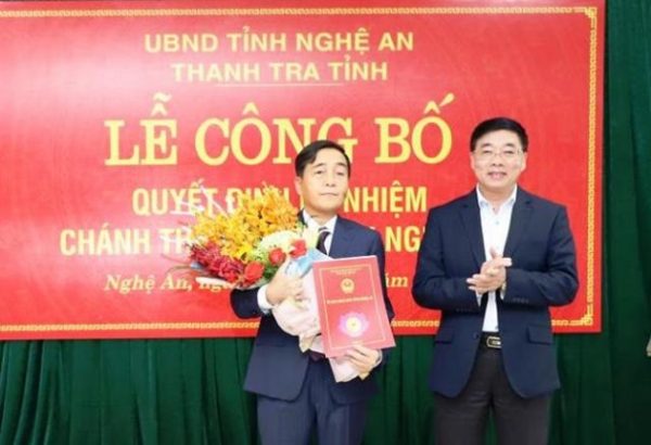 Nghệ An: Ông Chu Thế Huyền được bổ nhiệm làm Chánh thanh tra tỉnh