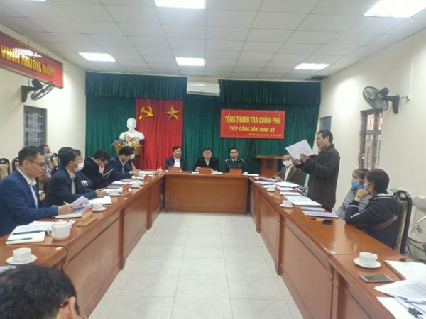 Phó Tổng Thanh tra Trần Văn Minh tiếp công dân định kỳ tháng 12/2020