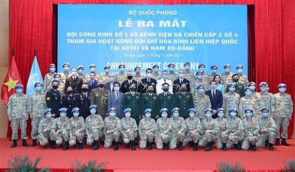 Việt Nam ra mắt Đội Công binh số 1 tham gia gìn giữ hòa bình Liên hợp quốc