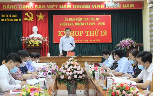 Thi hành kỷ luật nhiều cán bộ Ban Nội chính Tỉnh ủy Hà Giang