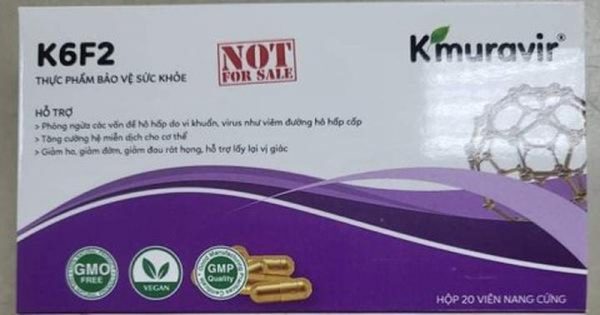 Bộ Y tế cảnh báo về sản phẩm “K6F2 Kmuravir”