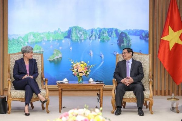 Thủ tướng Phạm Minh Chính tiếp Bộ trưởng Ngoại giao Australia