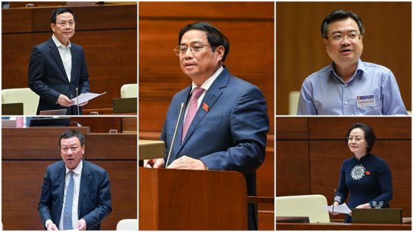 Thủ tướng Chính phủ cùng 4 Bộ trưởng ngành trả lời chất vấn tại Kỳ họp thứ tư, Quốc hội khóa XV