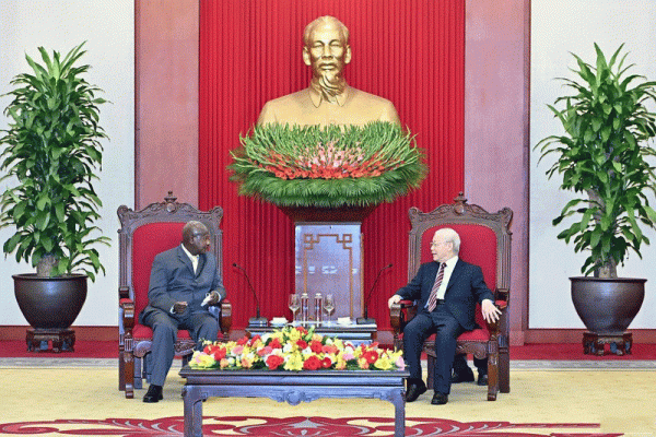 Tổng Bí thư Nguyễn Phú Trọng tiếp Tổng thống Uganda