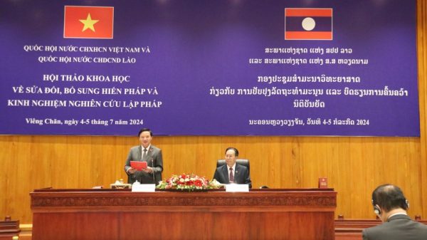 Quốc hội Việt Nam – Lào tổ chức tọa đàm về sửa đổi, bổ sung Hiến pháp